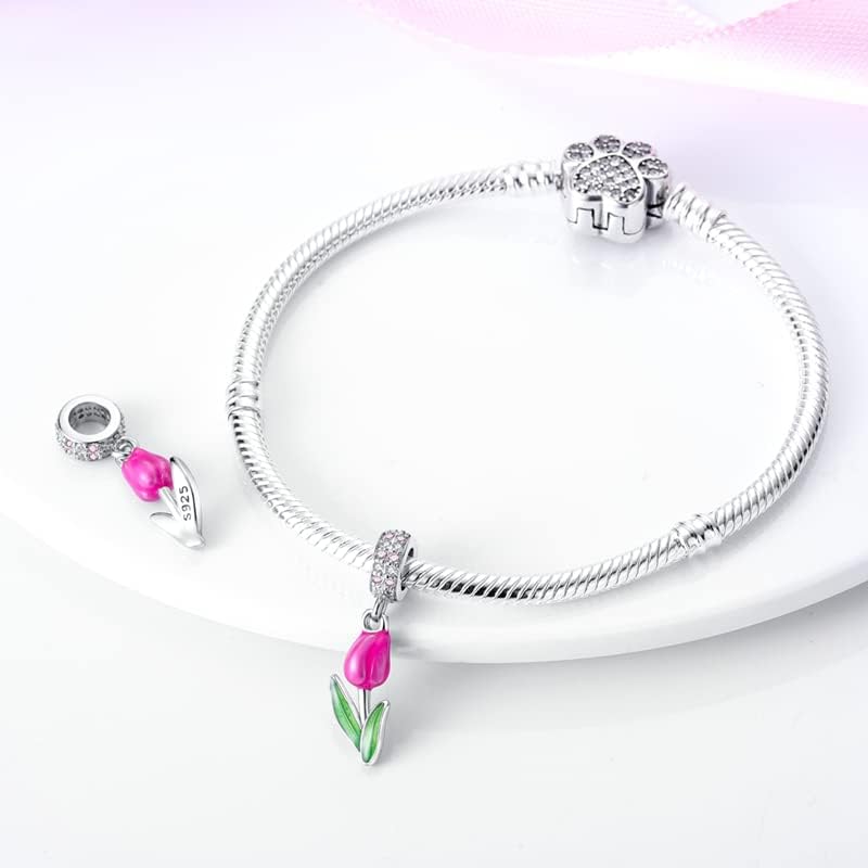 CYCUFF Store 925 Sterling Silver Charms Suitable for Charm Necklaces, Bracelet Pendants Beads Jewellery Gift for Women Family Friends - Image 2